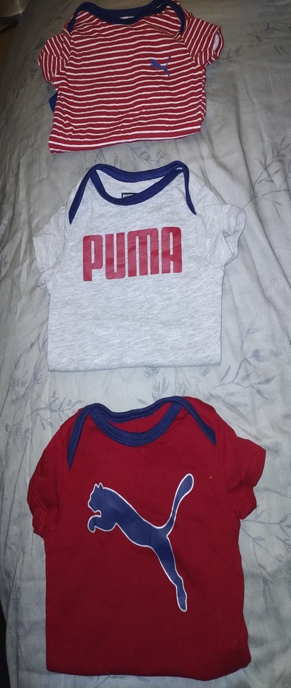 Puma lot 0-3 onesies